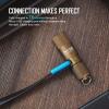 OLIGHT i1R 2 EOS 150 Lumens Tiny Rechargeable Keychain Flashlight EDC Mini LED Keyring Light with Built-in Battery for Camping Hiking Dog Walking etc (Desert Tan)(Desert Tan)
