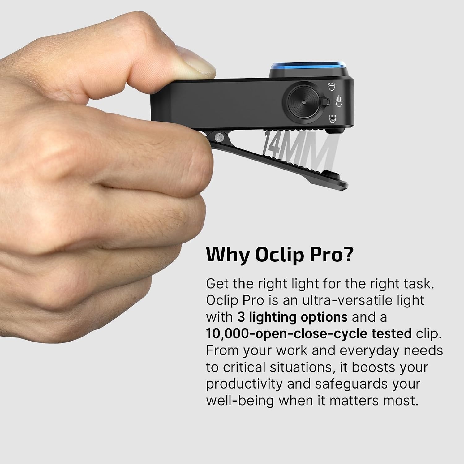 image:imageOLIGHT Oclip Pro EDC Flashlight Clipon Light Rechargeable 500 Lumens with Three Lighting Solutions TypeC Charging Magnetic Flash Lights for Signaling Cycling Outdoor or Indoor UseMidnight BluePatriotic Flag Engraved Edition