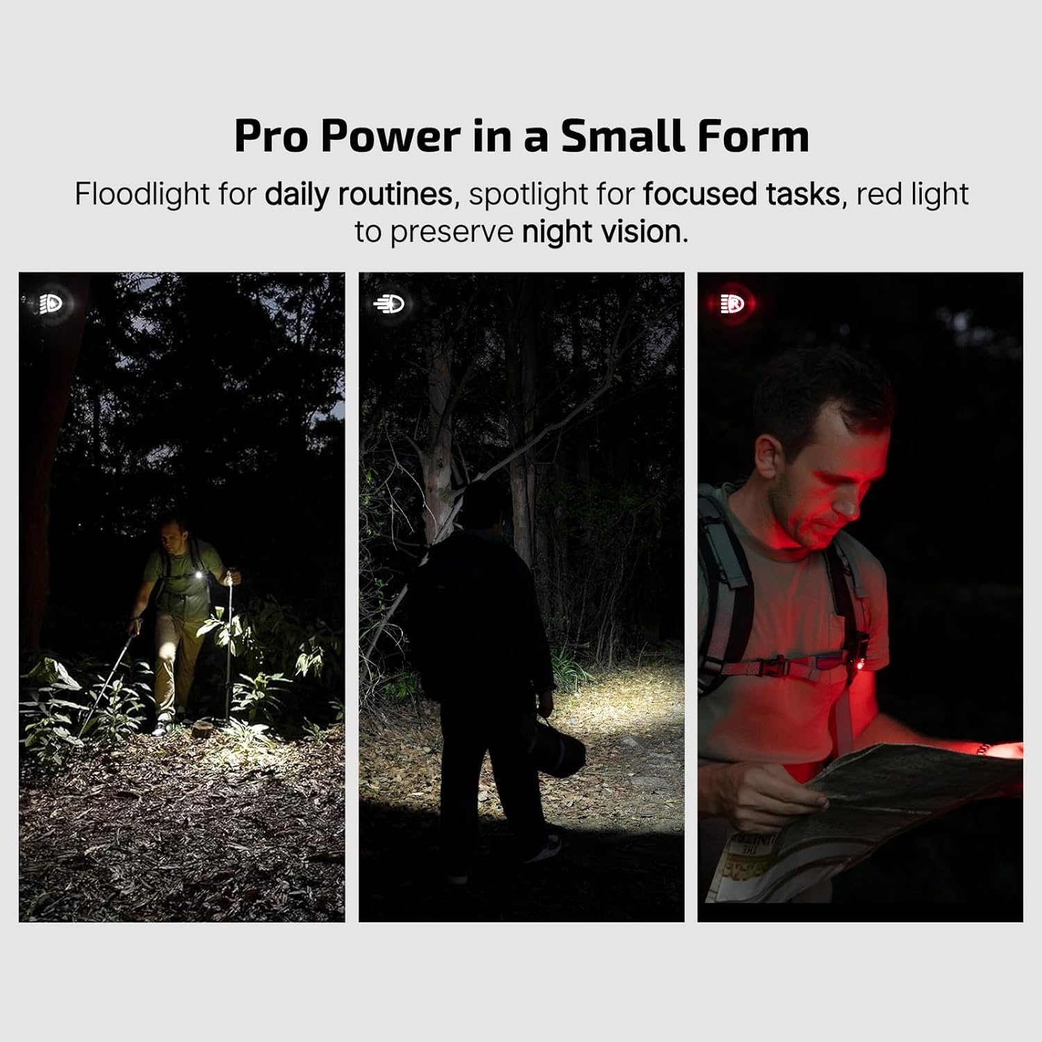 image:imageOLIGHT Oclip Pro EDC Flashlight Clipon Light Rechargeable 500 Lumens with Three Lighting Solutions TypeC Charging Magnetic Flash Lights for Signaling Cycling Outdoor or Indoor UseMidnight BlueMidnight Blue