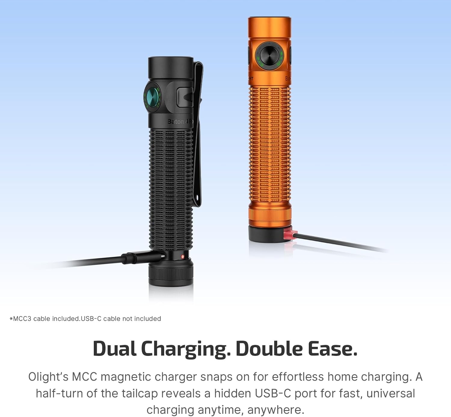 image:imageOLIGHT Baton4 Pro EDC Flashlight Rechargeable 1600 Lumens Small Pocket LED Light with Tactical Switch and Magnetic amp USB C Dual Charging for Home Use Camping and Emergency StarsampStripes EditionBlack