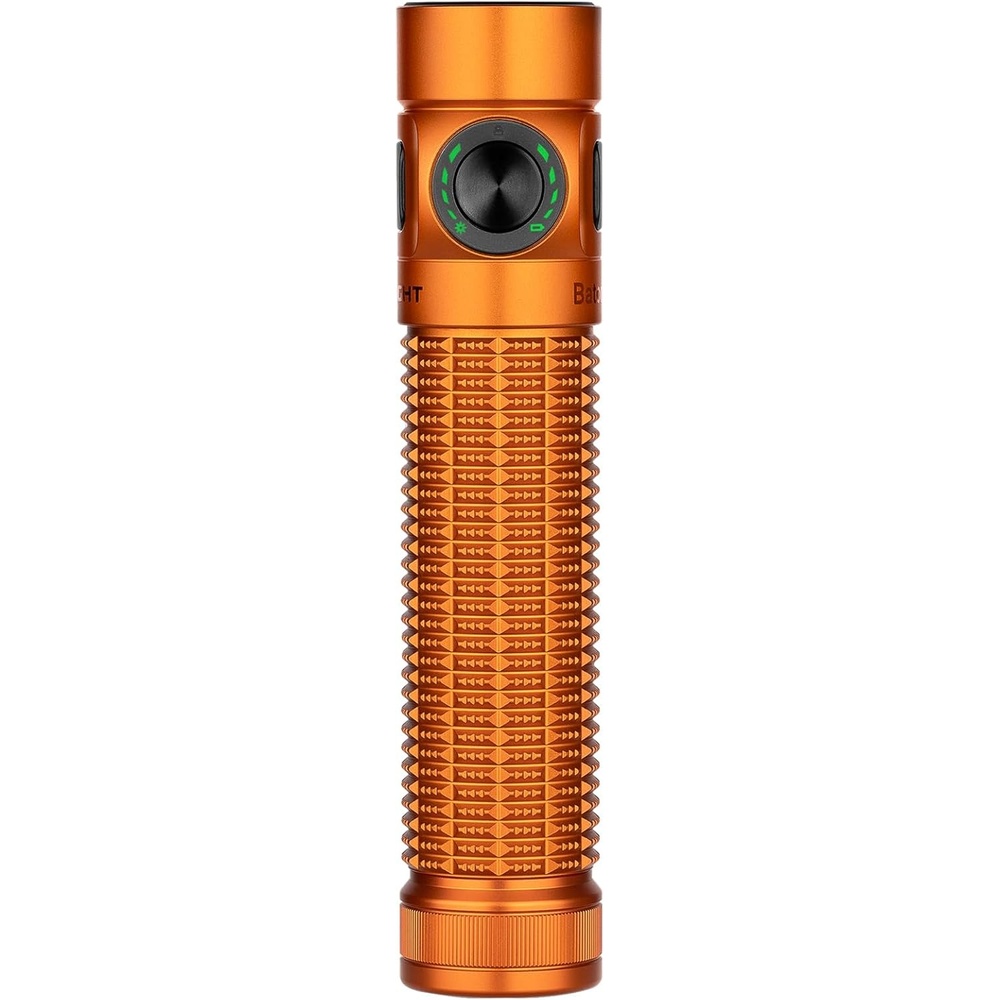 image:imageOLIGHT Baton4 Pro EDC Flashlight Rechargeable 1600 Lumens Small Pocket LED Light with Tactical Switch and Magnetic amp USB C Dual Charging for Home Use Camping and Emergency StarsampStripes EditionOrange